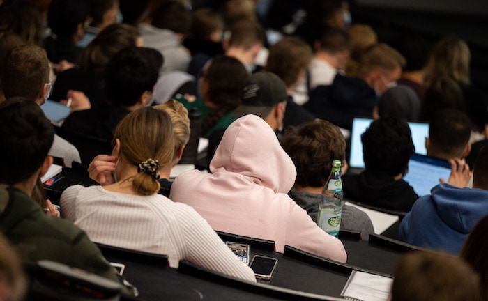 Studenten während einer Vorlesung