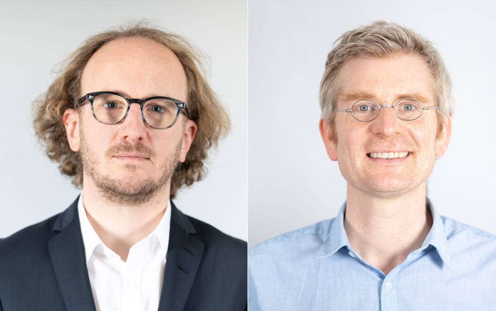 Studienautoren Johannes Geyer (links) und Peter Haan vom DIW Berlin