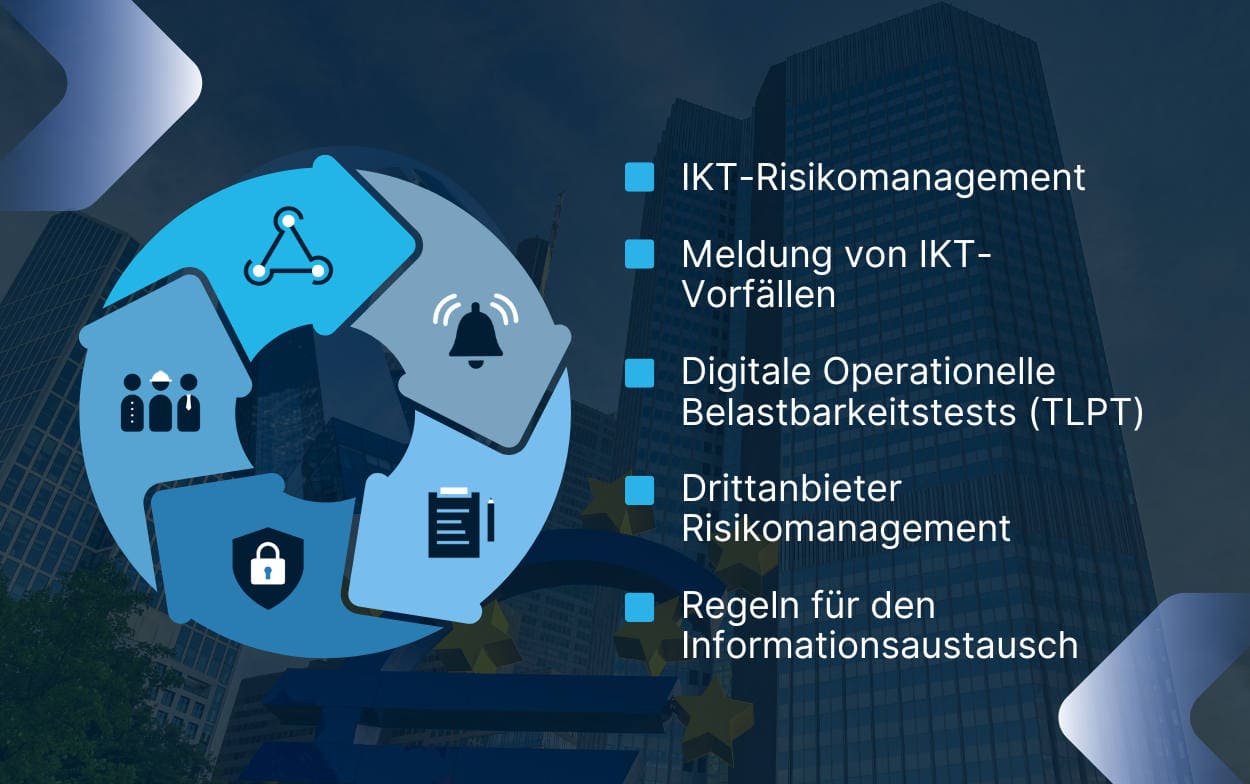 Fünf Kernbereiche für Dora (Quelle: F24)