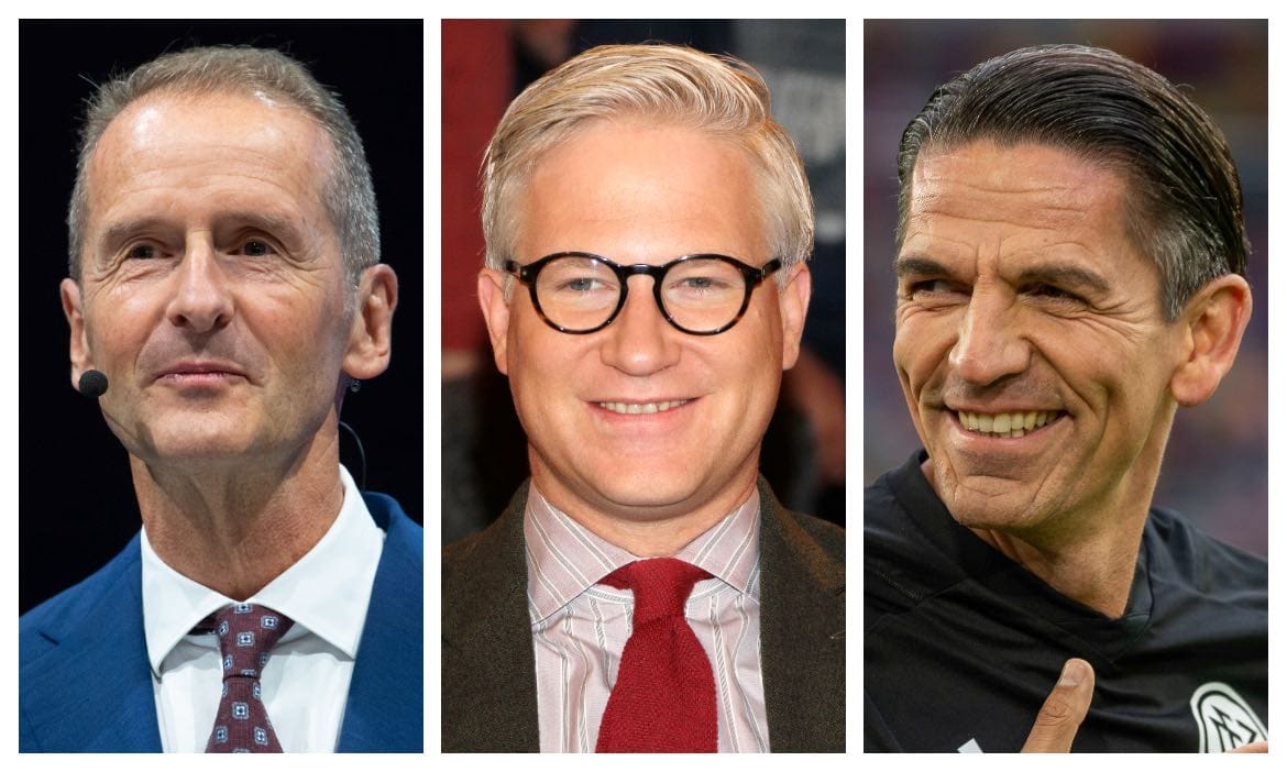 Die Star-Redner der diesjährigen MMM-Messe (v.l.): Herbert Diess, Markus Koch und Deniz Aytekin.