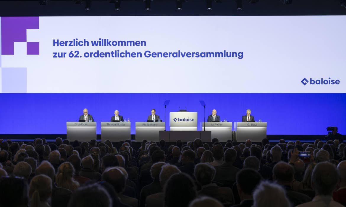 62. ordentliche Generalversammlung der Baloise in Basel, am 25. April 2025: ohne Investor Cevian Capital