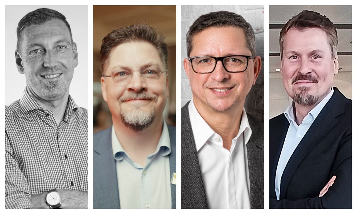 Waren zu Gast in unserer Gesprächsrunde zum Thema KMU (v.l.): Makler Thomas Busche, Jens Steinkamp, Aruna, Rechtsanwalt Norman Wirth und Frank Hanssen, Signal Iduna.