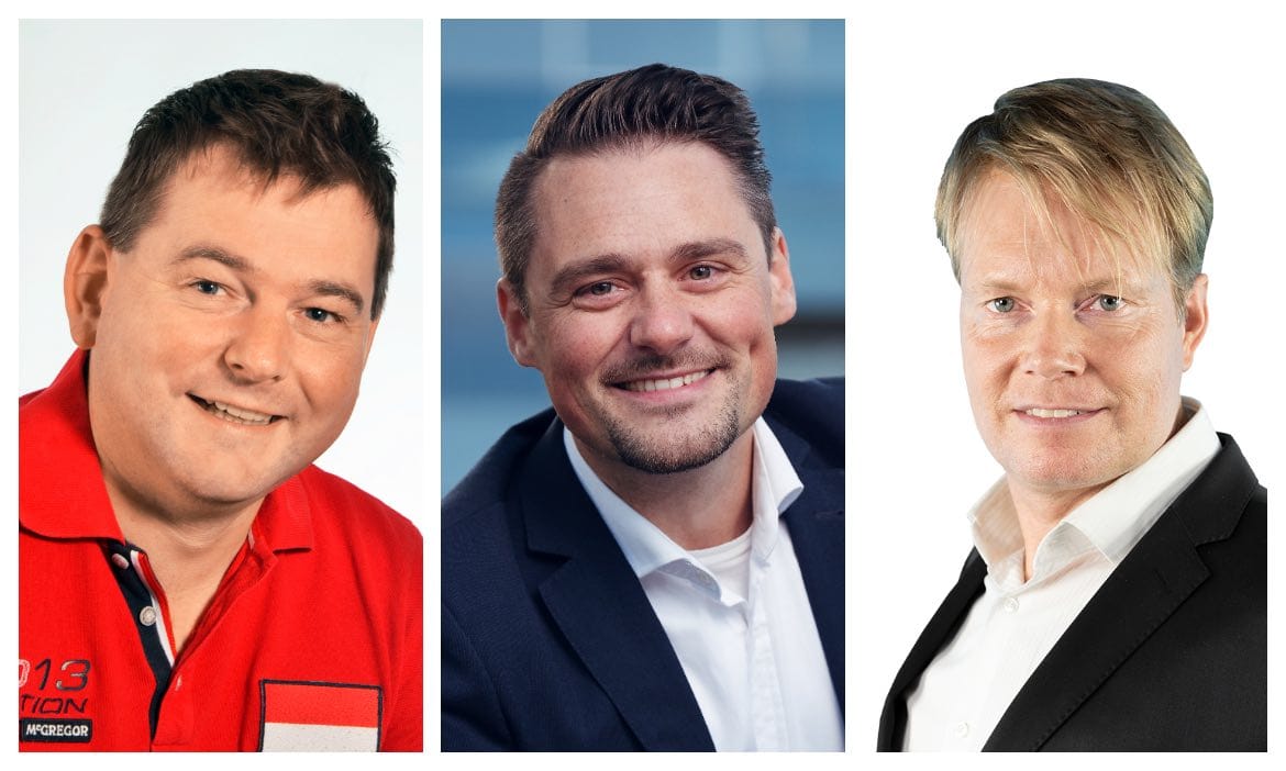 Die Teilnehmer des Roundtables Beamte (v.l.): Die Versicherungsmakler Dirk Gärtner und Moritz Heilfort und Michael Hinz von Signal Iduna.