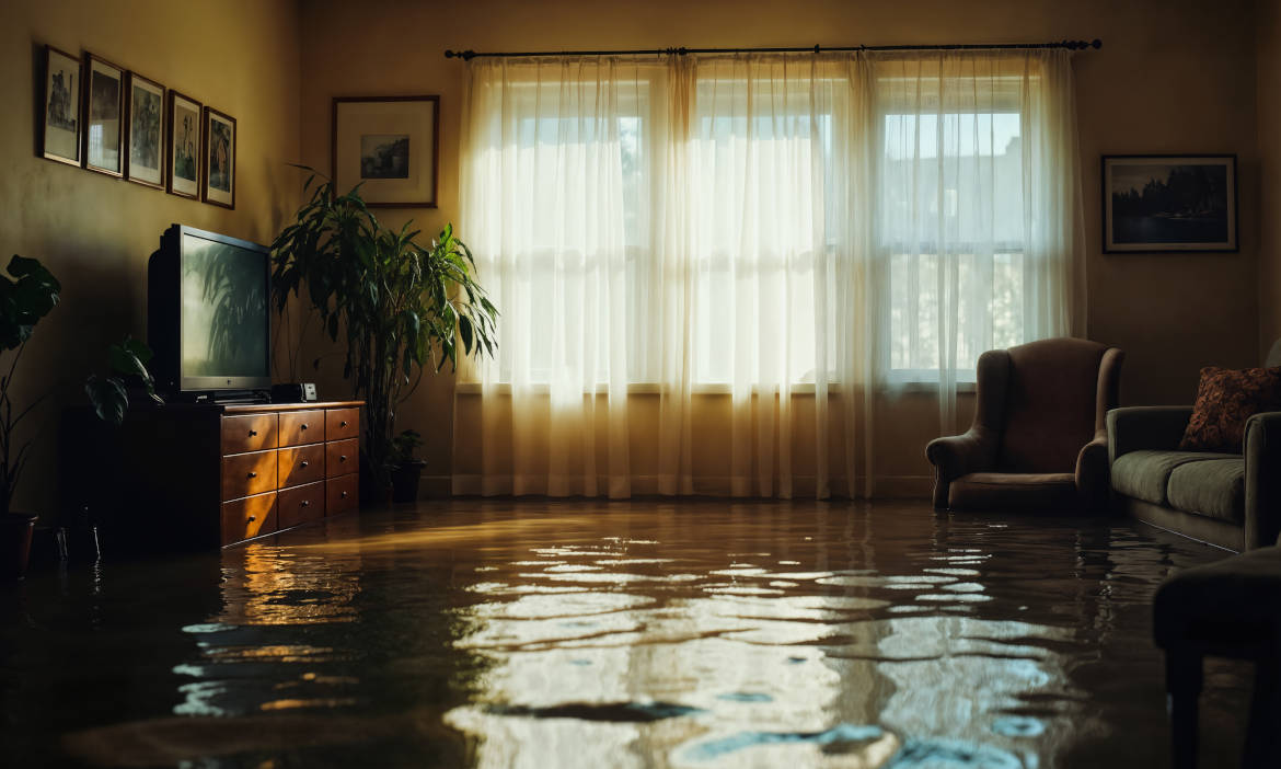 Wohnung unter Wasser: In ungenutzten Häusern müssen die Verantwortlichen den Wasserhaupthahn zudrehen, fordert die Wohngebäudeversicherung