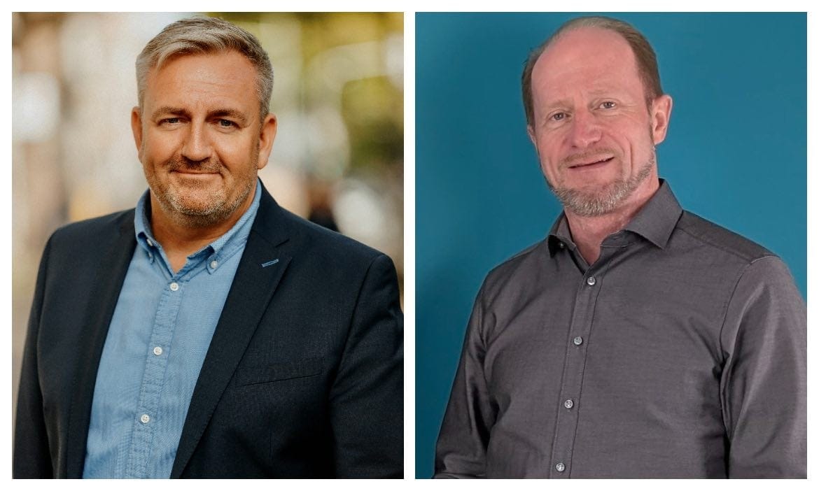 Dieses Mal zu Gast im Podcast: Sven Enger von Auxinum (links) und Siegfried Isenberg von der IKK classic.